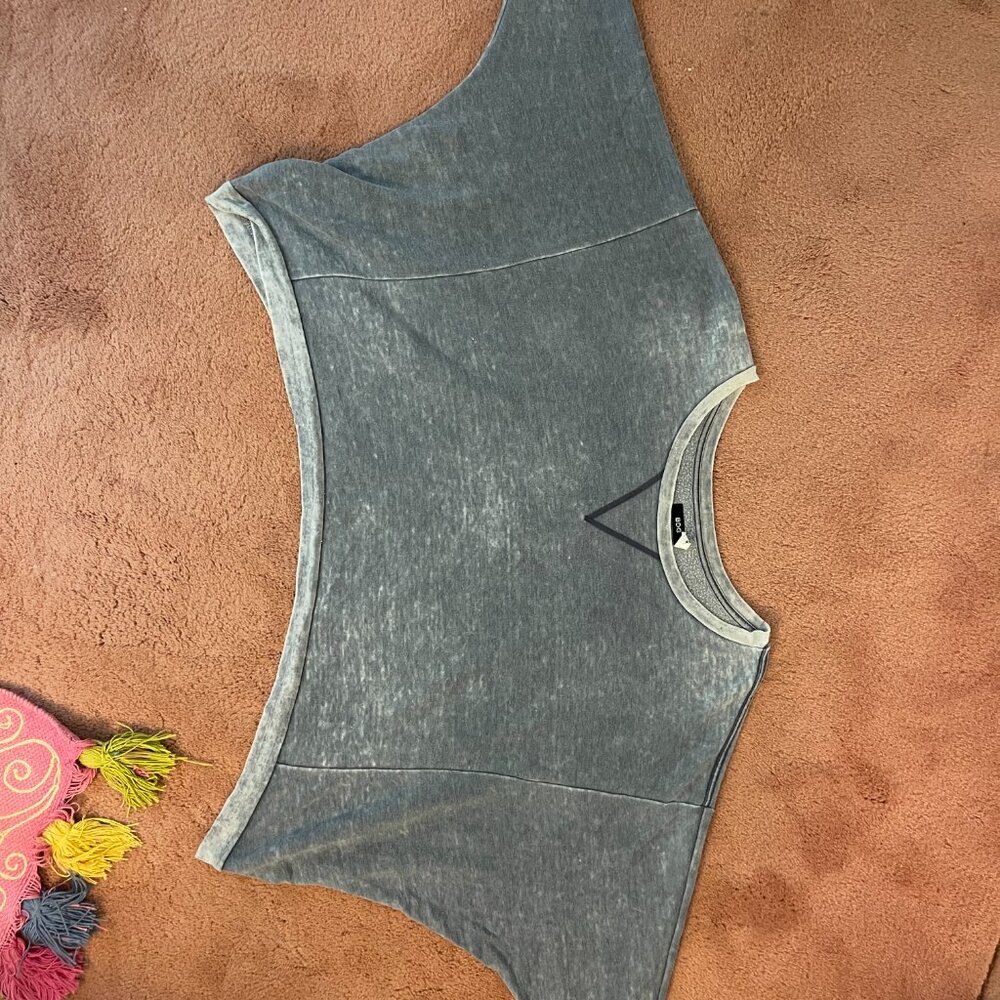 BDG Oversized off shoulder denim faux-worn sweater top in size XS - Picture 6 of 6